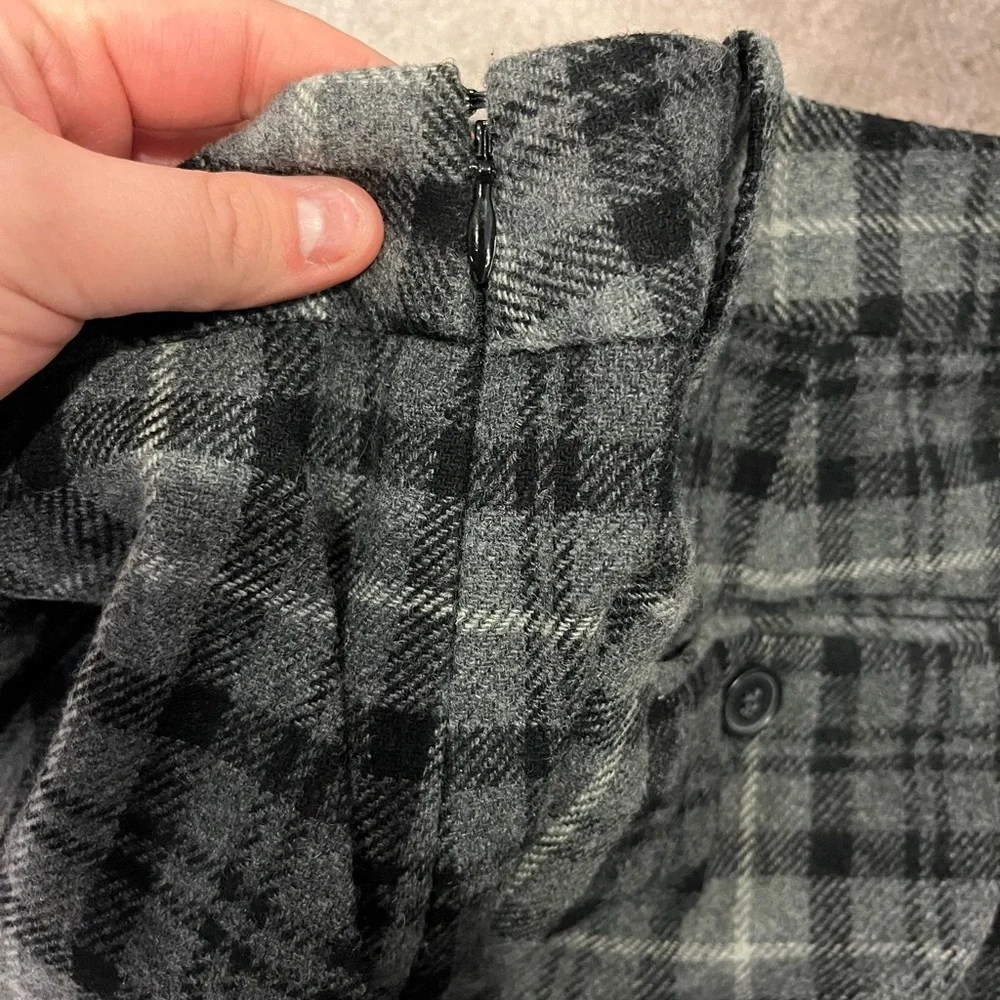 Eddie Bauer Mercer Fit Wool Blend Plaid Skirt - Tall Fit